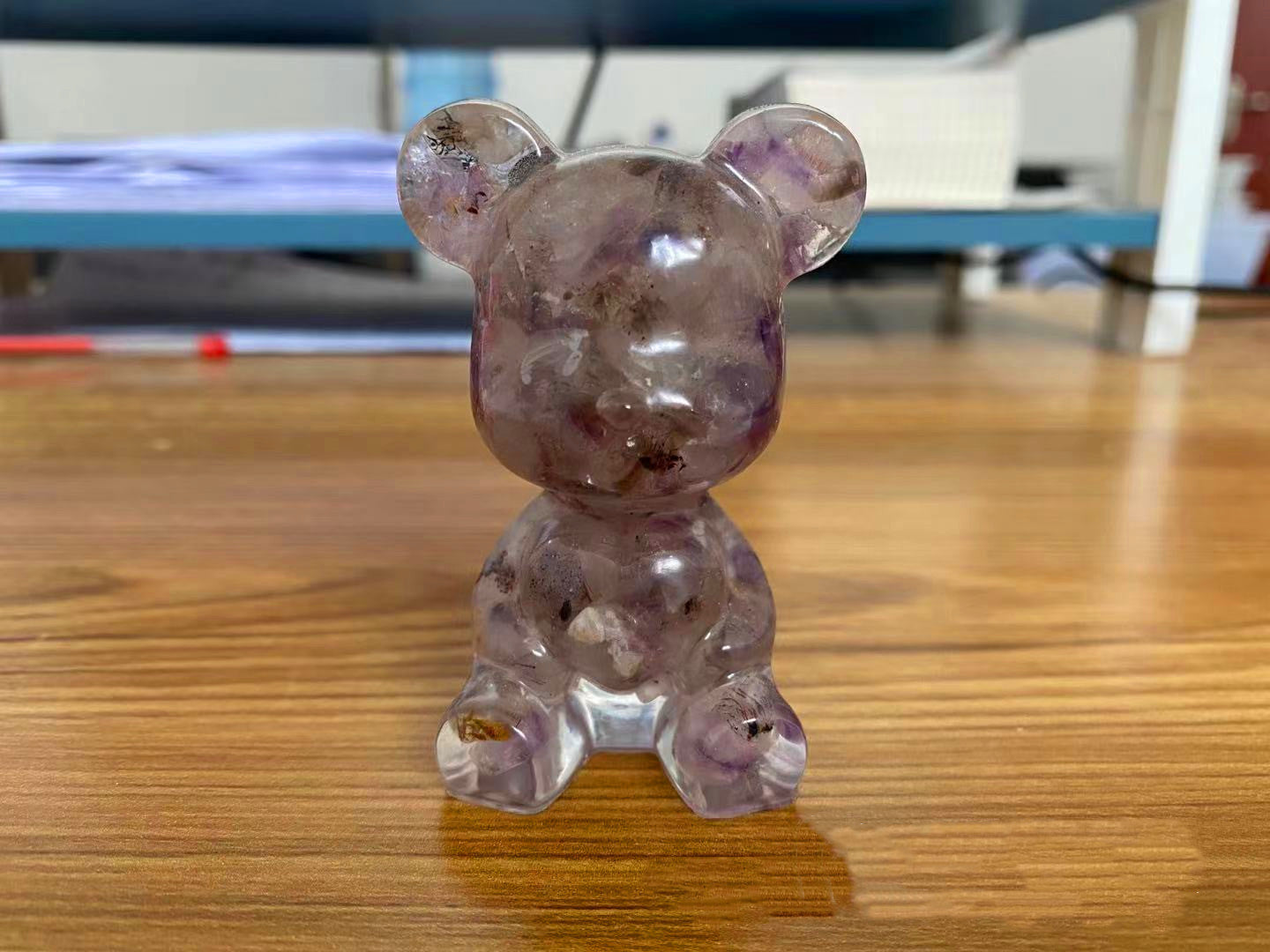 Resin Heart Bear