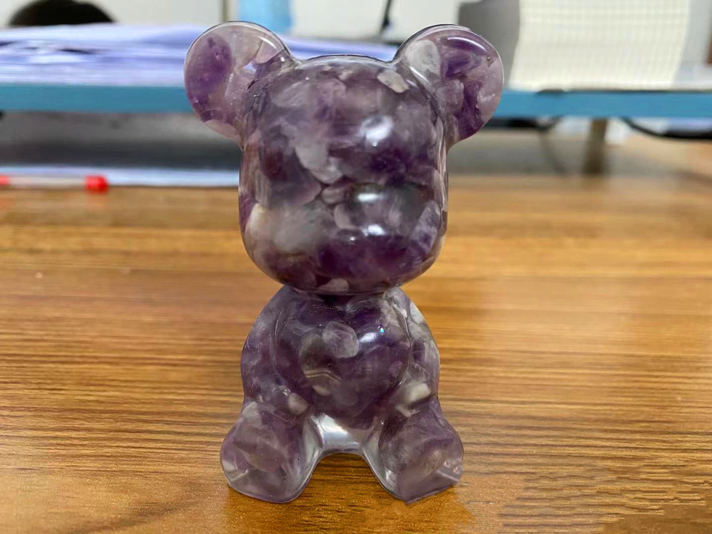 Resin Heart Bear