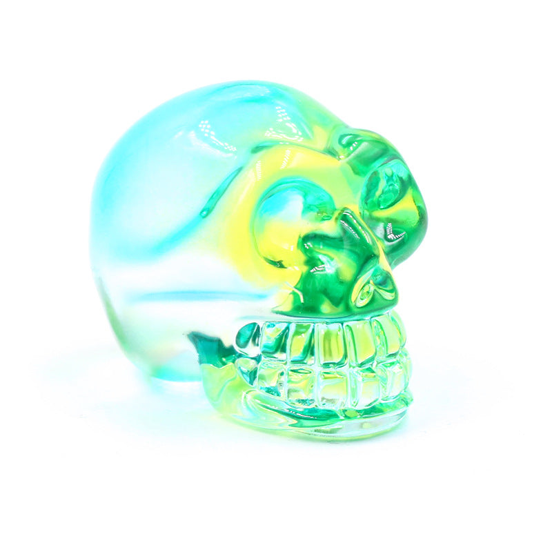 Colorful Melted Skull