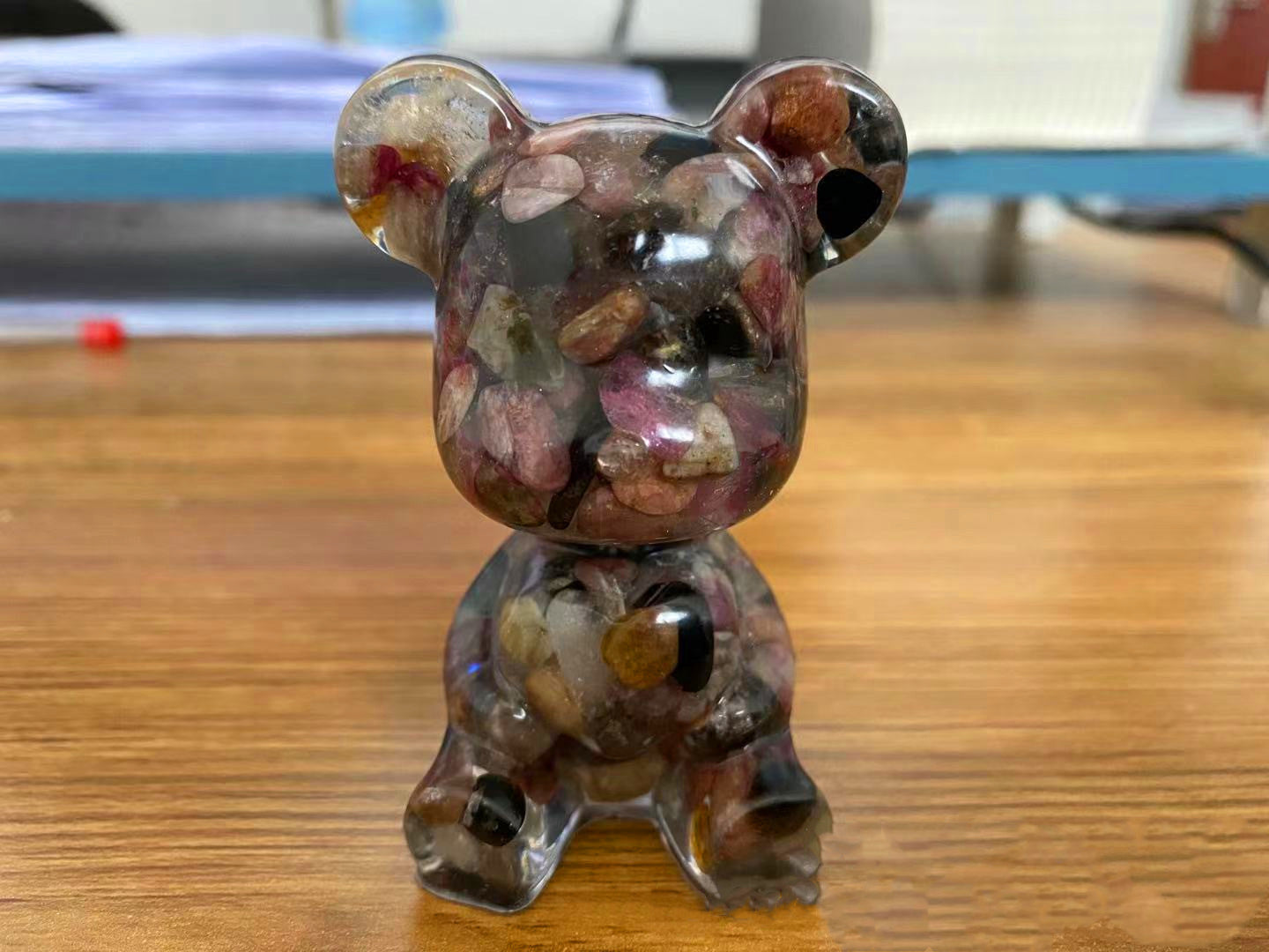 Resin Heart Bear