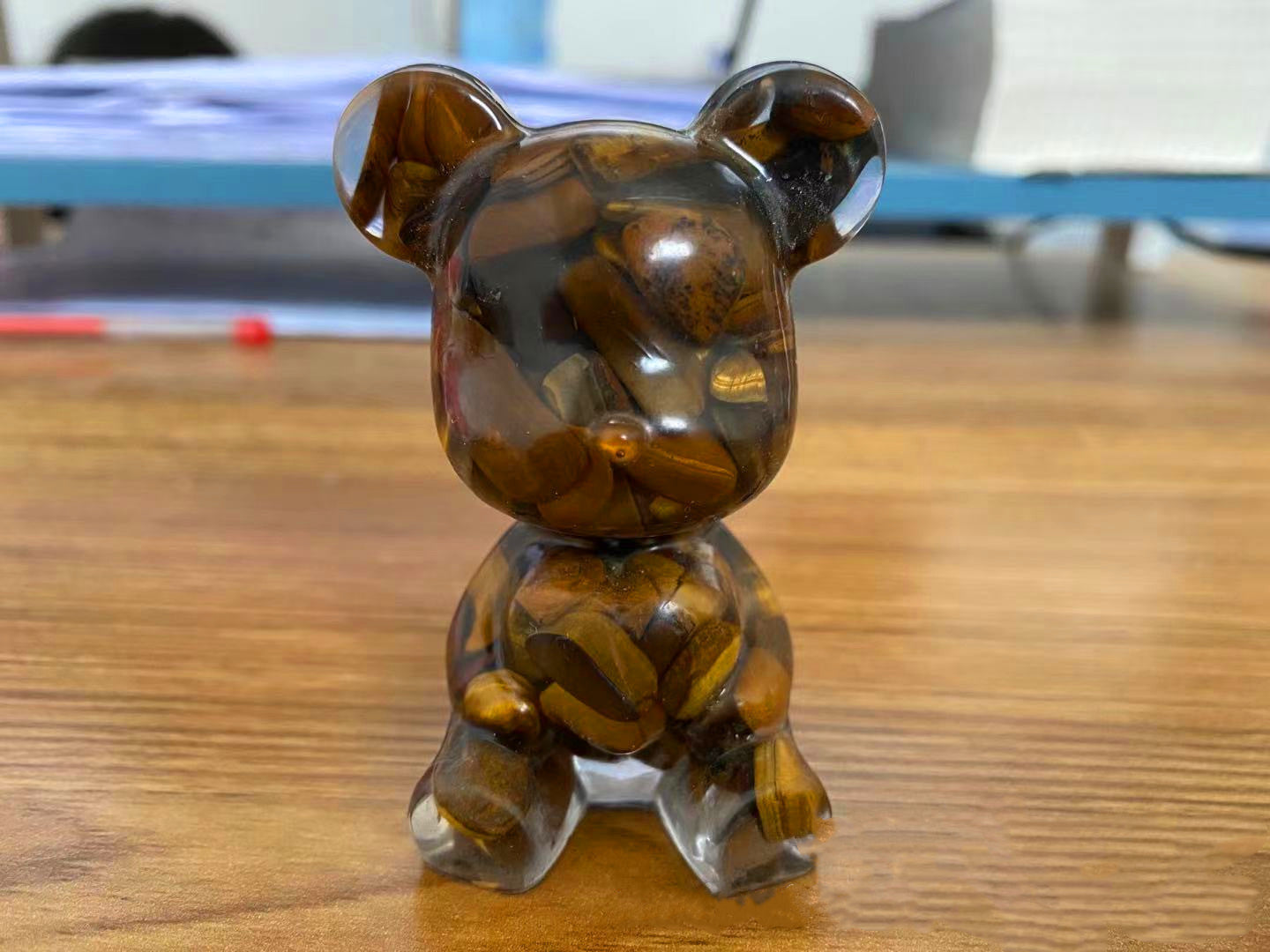 Resin Heart Bear