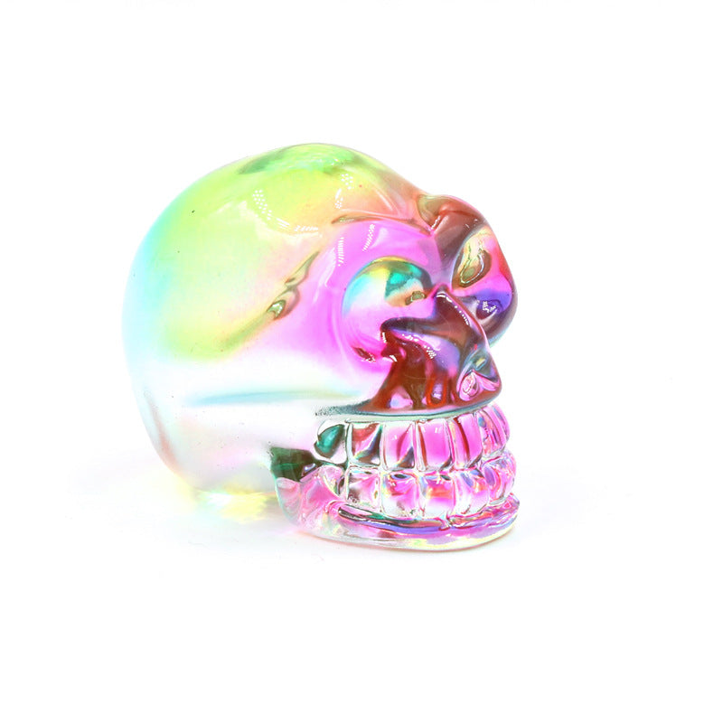 Colorful Melted Skull