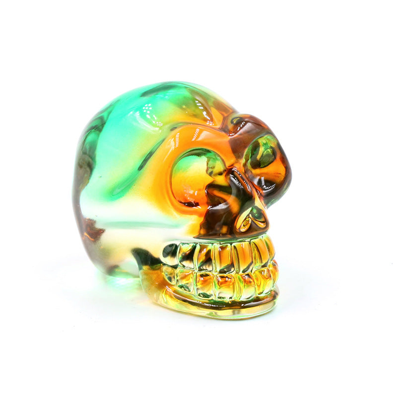 Colorful Melted Skull