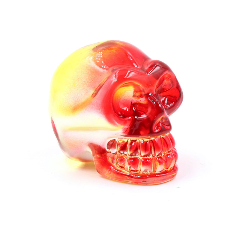 Colorful Melted Skull