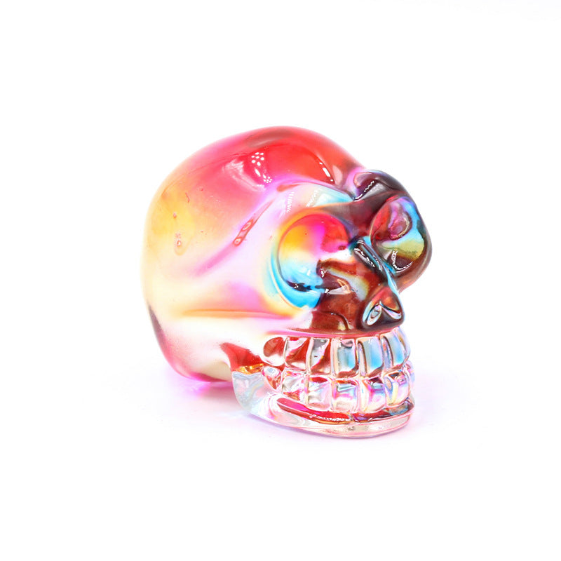 Colorful Melted Skull